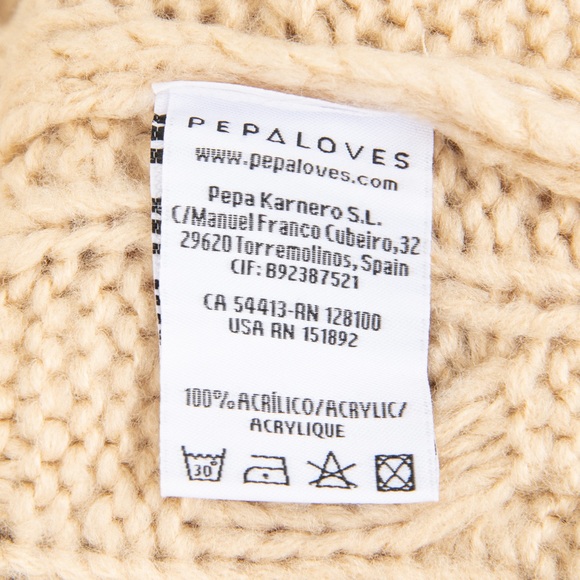 PEPALOVES Chunky Knit Fisher Man Style Crewneck Sweater - Picture 3 of 7